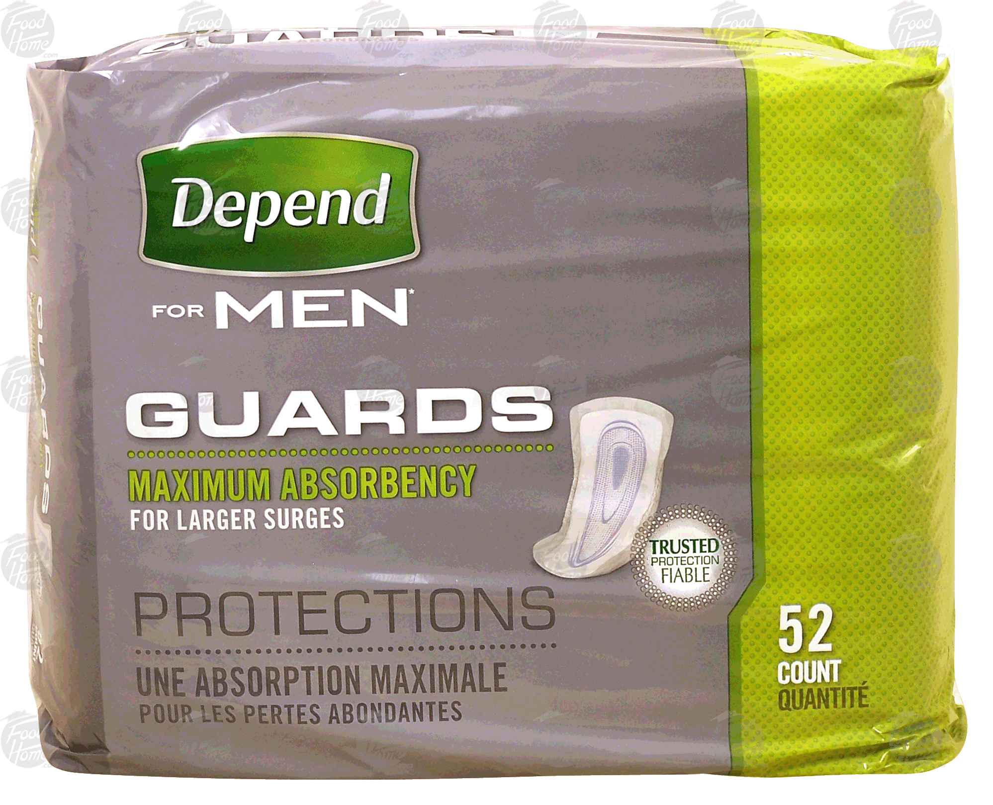 Depend For Men guards; maximum absorbency for larger surges Full-Size Picture